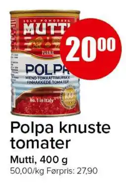 Spar Polpa knuste tomater tilbud