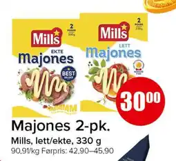 Spar Majones 2-pk tilbud