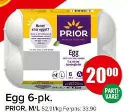 Spar Egg 6-pk tilbud