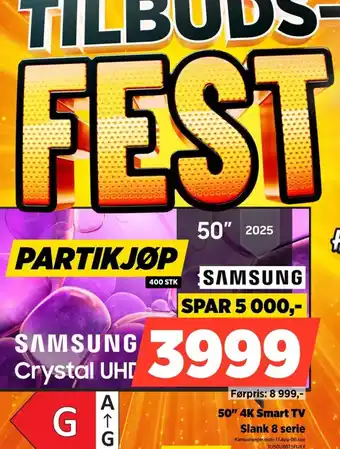 Samsung Crystal UHD 50"