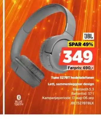 JBL Tune 527BT hodetelefoner
