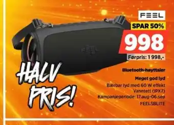 POWER Feel Bluetooth-høyttaler tilbud