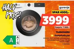 POWER Gorenje Vaskemaskin Dampfunksjon tilbud