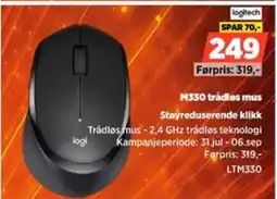 POWER Logitech M330 trådløs mus tilbud