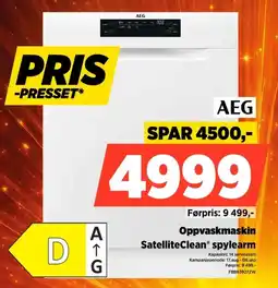 POWER AEG oppvaskmaskin satelliteclean spylearm tilbud