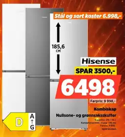 POWER Hisense Kombiskap tilbud