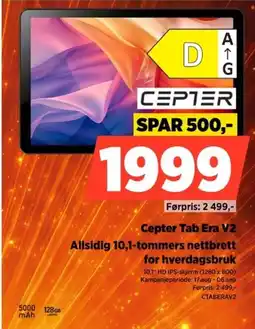 POWER Cepter Tab Era V2 tilbud