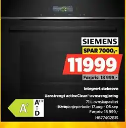 POWER Siemens integrert stekeovn tilbud