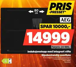 POWER Aeg induksjonstopp med integrert vifte tilbud