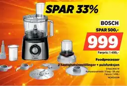 POWER Bosch Foodprocessor tilbud