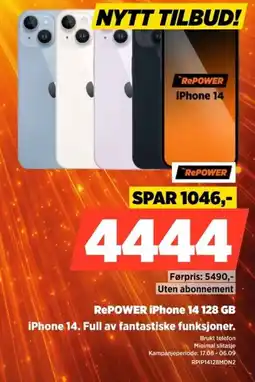 POWER RePOWER iPhone 14 128 GB tilbud