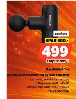 POWER Triacle RecoPocket One tilbud