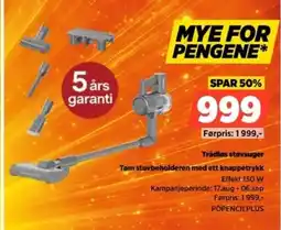 POWER Trådløs støvsuger tilbud