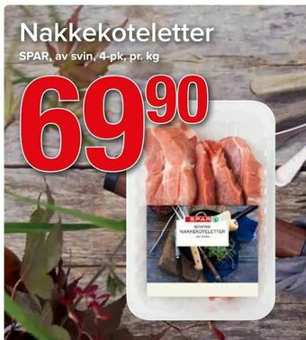 Spar Nakkekoteletter tilbud