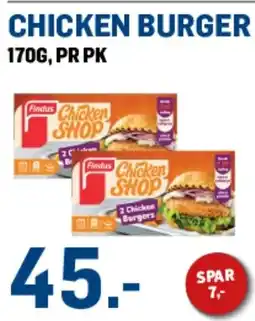 Price Lagerbutikk Findus Chicken Burger tilbud