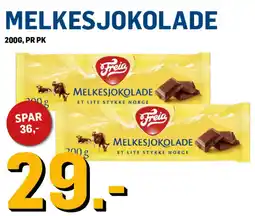 Price Lagerbutikk Freia melkesjokolade tilbud