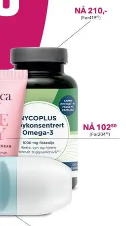 Apotek 1 NYCOPLUS Høykonsentrert Omega-3 tilbud