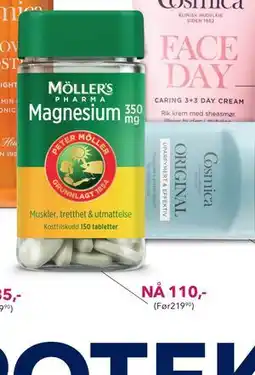 Apotek 1 MÖLLER'S PHARMA Magnesium 350 mg tilbud
