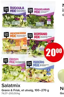 Spar Salamatmix Grønn & Frisk salatmix tilbud