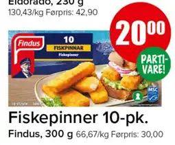 Spar Findus Fiskepinner 10-pk. tilbud