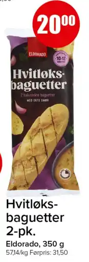 Spar Eldorado Hvitløks-baguetter tilbud