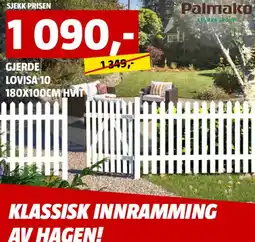 Bauhaus Palmako Gjerde Lovisa 10 tilbud