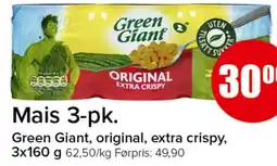 Spar Green Giant mais original extra crispy tilbud