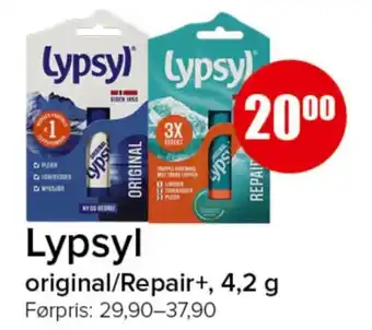 Spar Lypsyl original/Repair+ tilbud