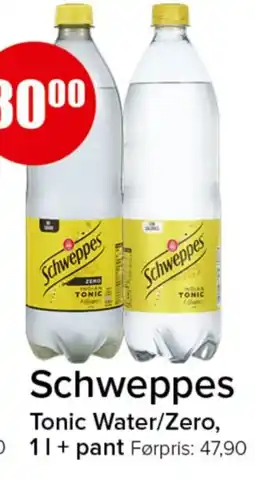 Spar Schweppes Tonic Water/Zero tilbud