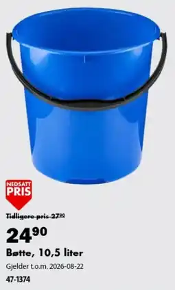 Biltema Bøtte tilbud