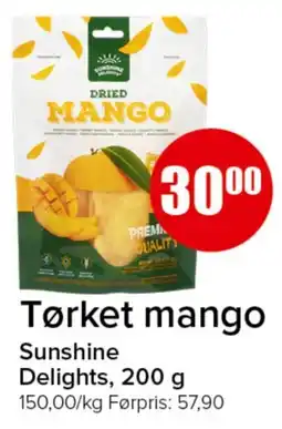 Spar Sunshine Delights tørket mango tilbud