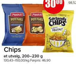 Spar Chips tilbud