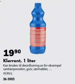 Biltema Klorrent tilbud