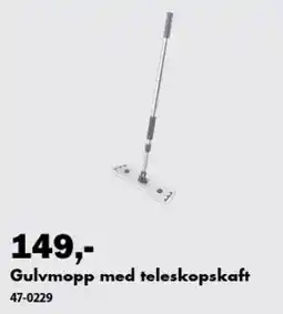 Biltema Gulvmopp med teleskopskaft tilbud
