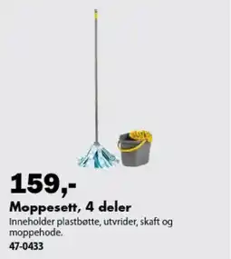 Biltema Moppesett, 4 deler tilbud