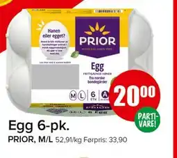 Spar Egg 6-pk tilbud