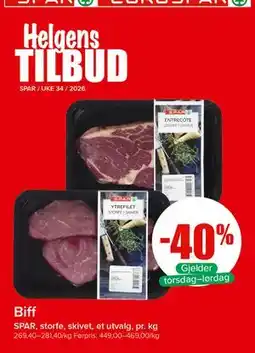 Spar Biff tilbud