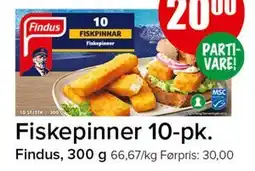 Spar Fiskepinner 10-pk tilbud