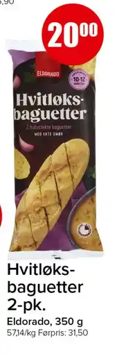 Spar Hvitløksbaguetter 2-pk tilbud