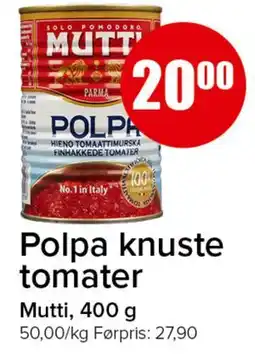 Spar Polpa knuste tomater tilbud