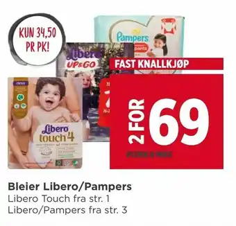 Meny Bleier Libero/Pampers tilbud