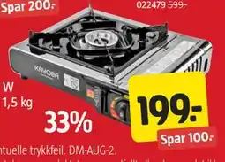 Jula Gasskjøkken 2200 W tilbud