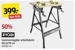 Jula Sammenleggbar arbeidsbenk 60,5x79 cm tilbud
