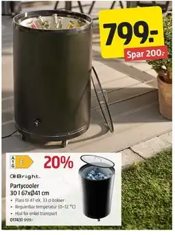 Jula Partycooler 30 l 67xØ41 cm tilbud
