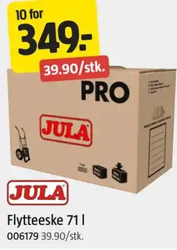 Jula Flytteeske 71 l tilbud