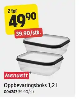 Jula Oppbevaringsboks 1,2 l tilbud