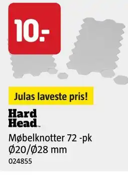 Jula Møbelknotter 72 -pk Ø20/Ø28 mm tilbud
