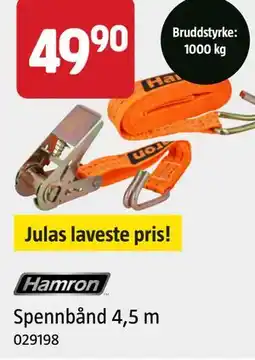 Jula Spennbånd 4,5 m tilbud
