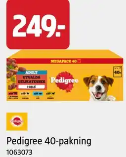 Jula Pedigree 40-pakning tilbud