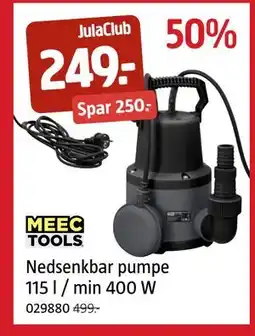 Jula Nedsenkbar pumpe 115 l / min 400 W, Medlemspris tilbud